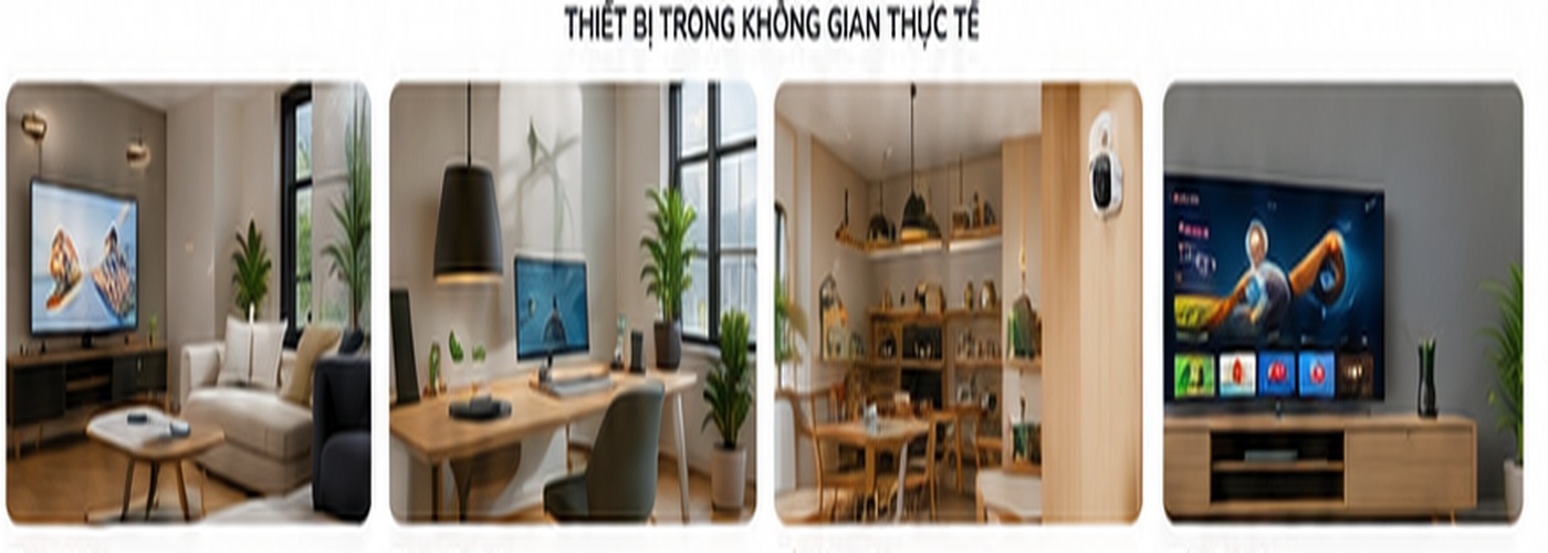 Thiết bị mạng, camera và TV360 trong không gian thực tế